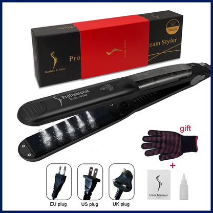 Customizable Hair Straightener Steam Hair Straightener Fast Heating Hair Flat Iron Vapor Straightening Hair Style Tool