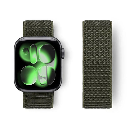 Nylon Loop for Apple Watch Band S11 46mm 40mm 44mm 45mm 42mm 41mm 49mm Smart Belt Bracelet for IWatch 11/10/9/8/7/6/SE/5/4 Strap