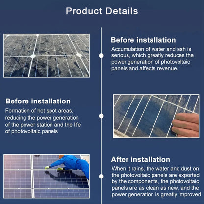 30/35/40mm Solar Panel Drainage Clips Solar Water Drain Diversion Clip Photovoltaic Mud Removal Clip For Cleaning Solar Panels