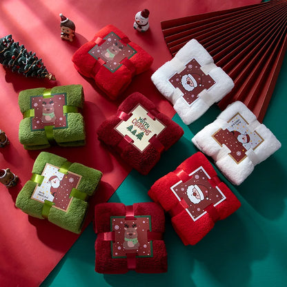 Christmas Face Towel, , Souvenir, Creative Gift Towel, Soft and Highly Absorbent Pure Cotton Material, Perfect for  Bathroom