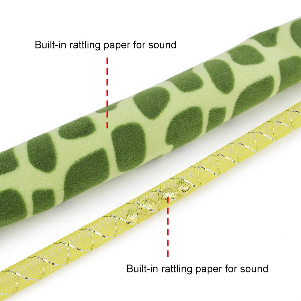 Tassel Snake Cat Teaser Stick Teasing Rod for Cats Toys Kitten Playing Scratch Pet Toy Wand