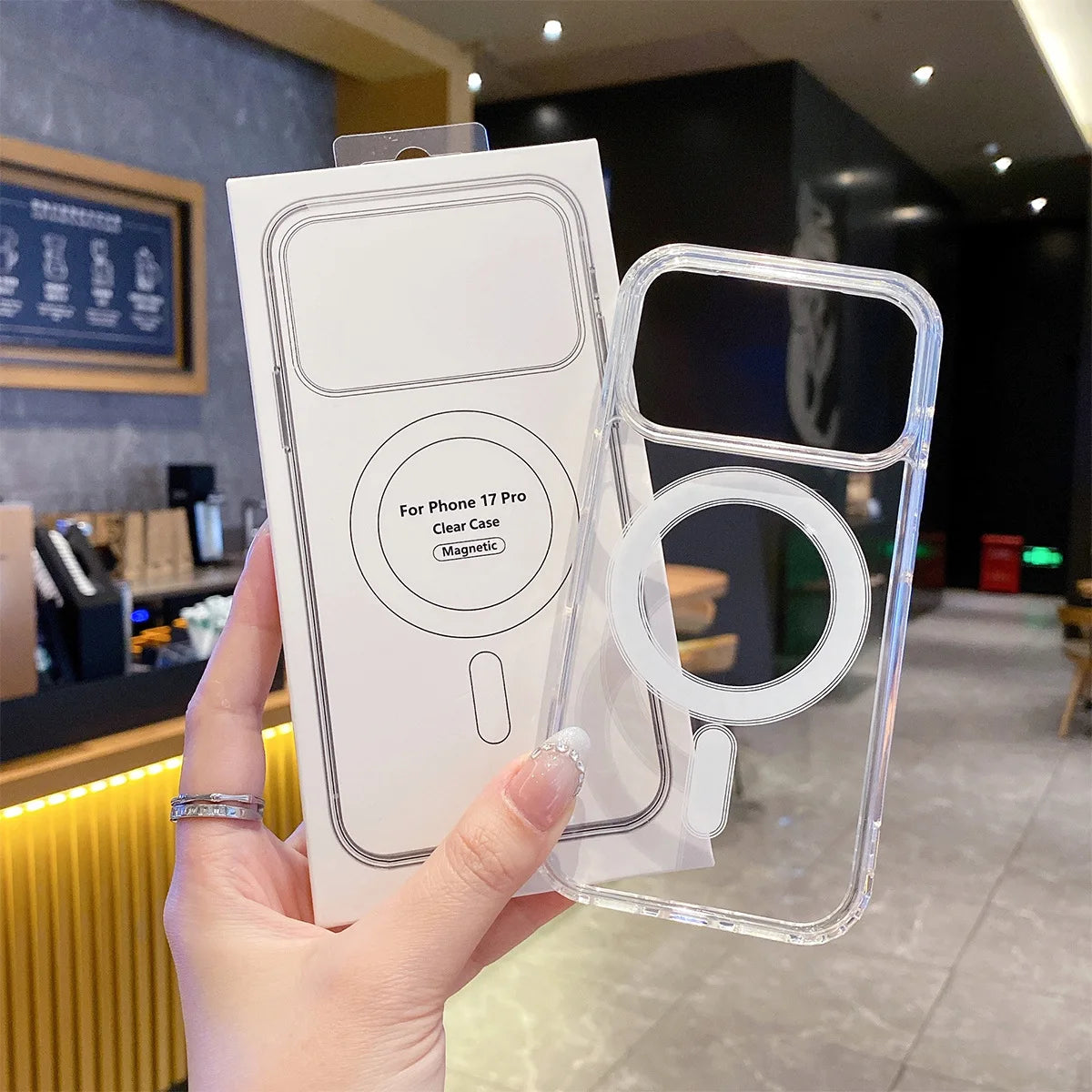 Original Clear For Magsafe Case For Apple iPhone 17 Air 16 16E 15 14 13 12 Mini 11 Pro Max Plus Magnetic Wireless Charging Cover