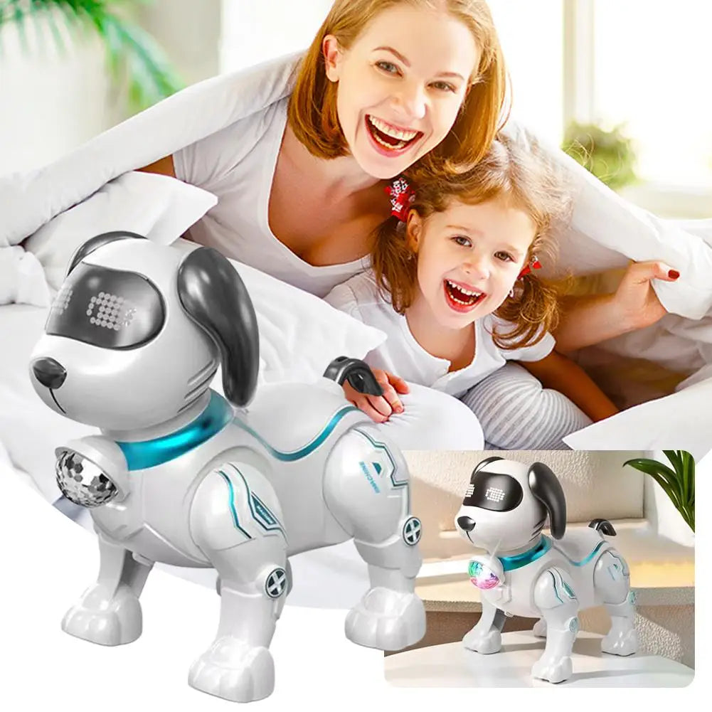 RC Robot Dog Electronic Stunt Pet Interactive Touch Programmable Smart Walking Dancing Kids Birthday Gift for Kids Boys Girls