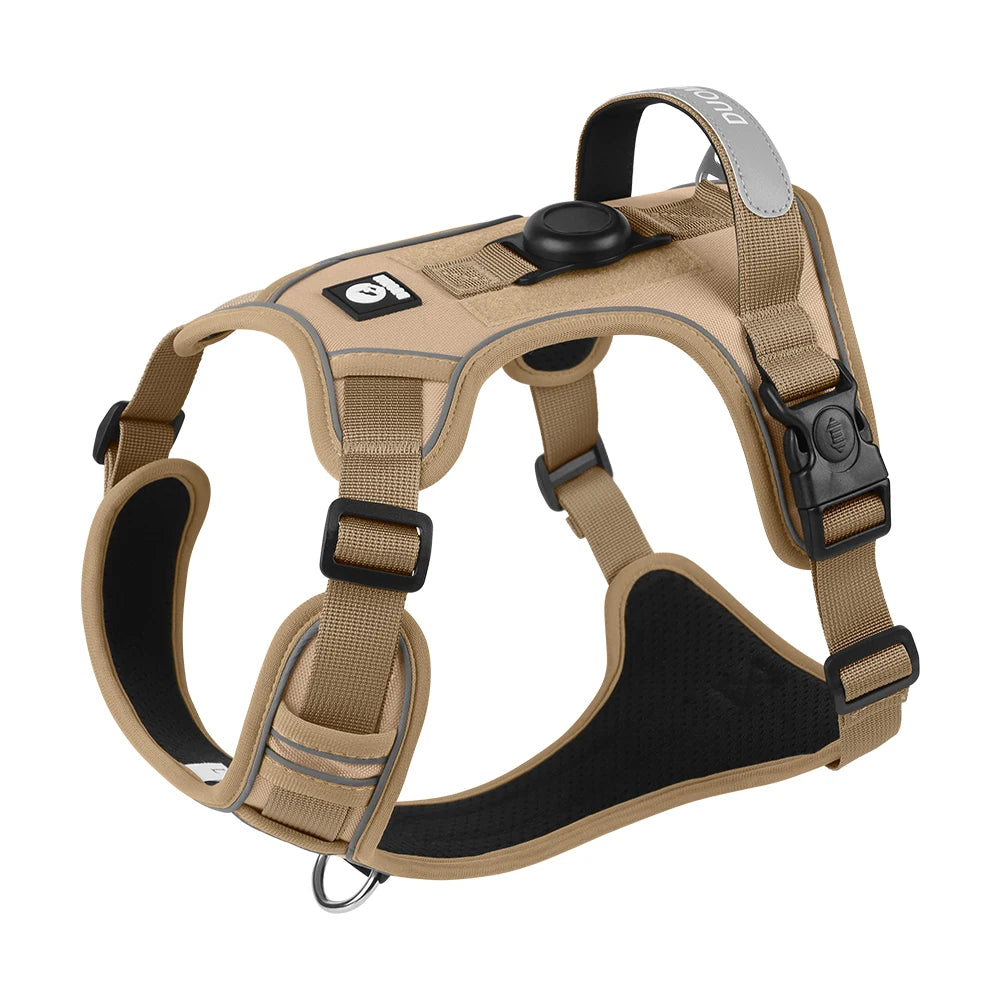 Dog Harness With AirTag Holder No Pull Reflective Lightweight Waterproof Vest For Small Medium Dogs Anti Lost Pet Accessory