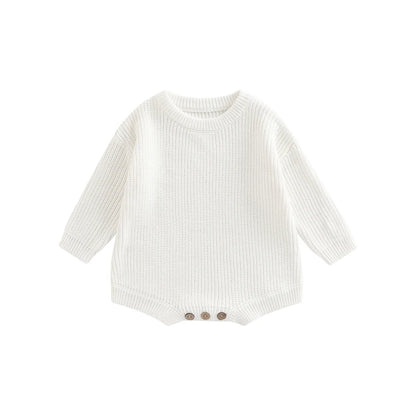 0-2Y Knitting Newborn Baby Girl Boy Spring Autumn Clothes Cute Long Sleeve Sweater Romper Jumpsuit Casual New born Outfits
