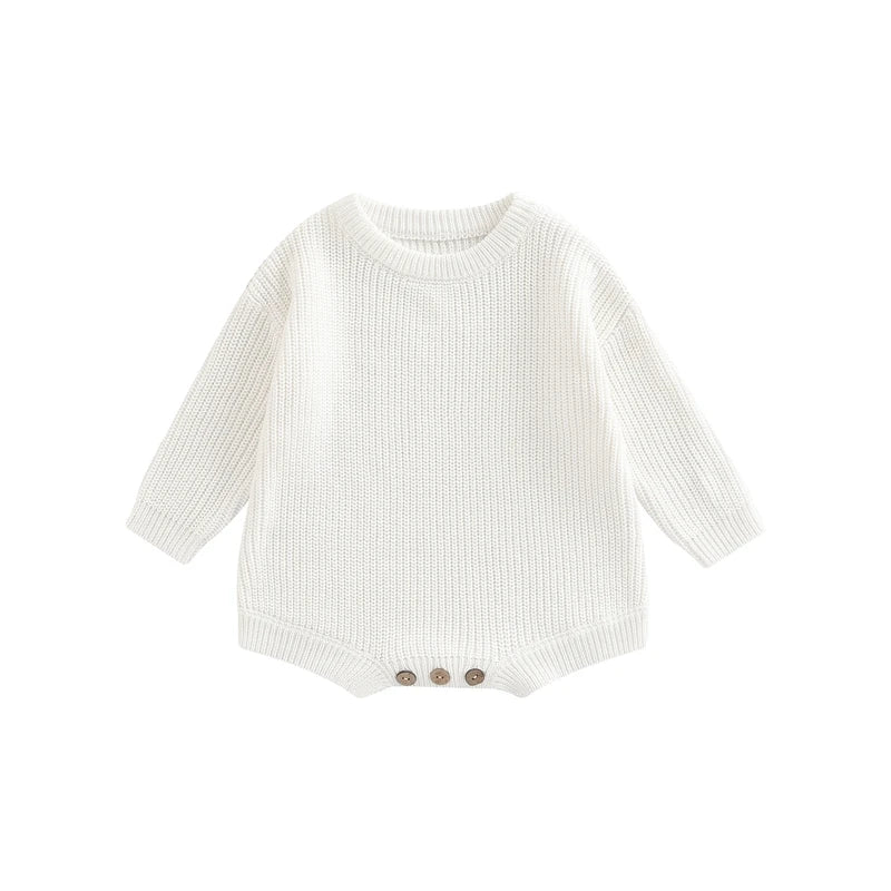 0-2Y Knitting Newborn Baby Girl Boy Spring Autumn Clothes Cute Long Sleeve Sweater Romper Jumpsuit Casual New born Outfits