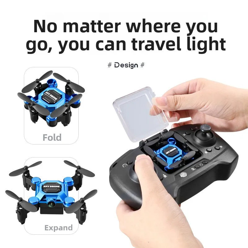 Mini Folding Drone, Remote-Controlled Aircraft, Aerial Photography Quadcopter, Toy, Small, Shockproof Helicopter