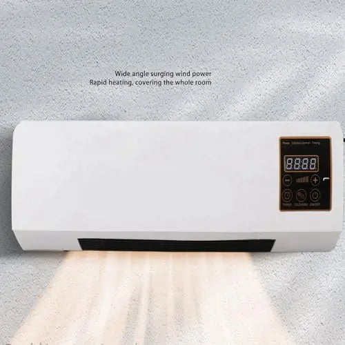 Wall Mounted Small Air Heater, Dual Use Efficient| Compact Wall Mounted Design, Wide Angle Heat Airflow, Heater for Home Office