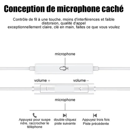 Original Headphones For Apple iPhone 14 11 12 13 Pro Max Earphones XR X XS SE 6 6S 7 8 Plus Bluetooth Wired Earbuds Accessories