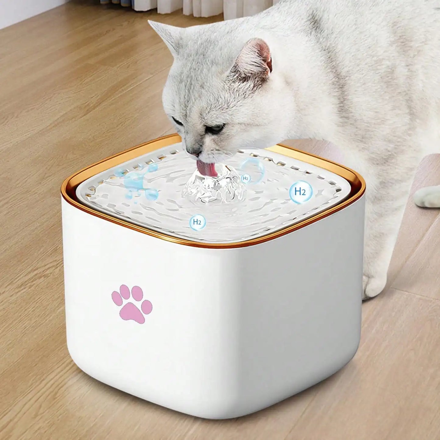 3L/101.45oz pet water fountain, suitable for cats and dogs, with automatic fountain and filter, quiet water circulation system,