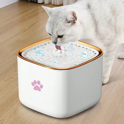3L/101.45oz pet water fountain, suitable for cats and dogs, with automatic fountain and filter, quiet water circulation system,