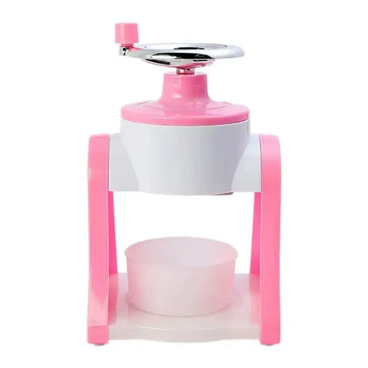 Ice Shaver Snow Cone Hand Crank Ice Crusher Portable Ice Machine with Shaved Ice Bowl Cone Maker for Home Office Outdoor Camping