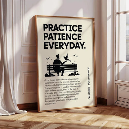 1pc Inspirational Quote Poster Wall Art Motivational Message Unique Gift Idea Poster Minimalistic Home Office Decor
