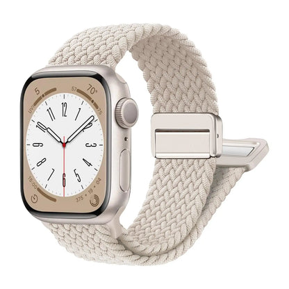 Braided Strap For Apple Watch Bands 40mm 45mm 41mm 44mm 42/46mm 49mm magnetic Bracelet iWatch series se 7 5 6 8 9 10 11 Ultra3 2