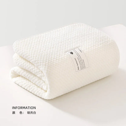 Soft Fleece Baby Bath Towel Newborn Baby Blanket Thick Absorbent Children's Bathing Beach Towels Infant Swaddle Wrap