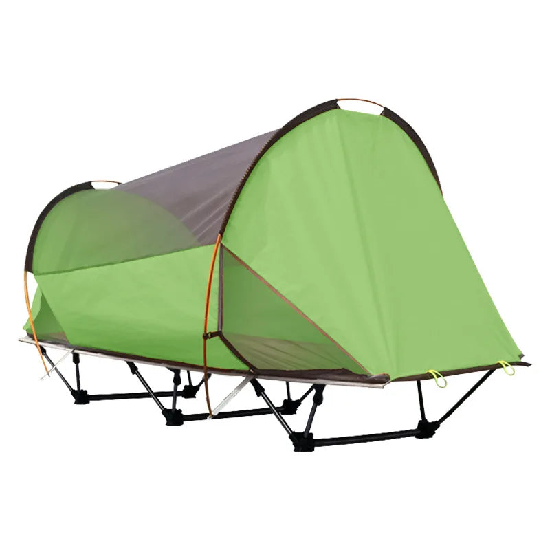 Outdoor camping single tent one off the ground sleeping folding camp bed self-driving fishing tent crib baby camp