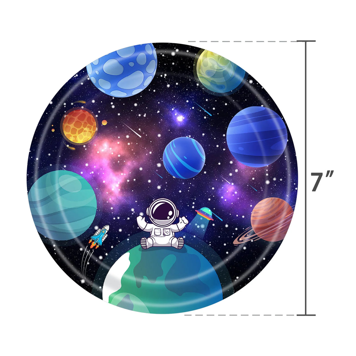 Planet Astronaut Birthday Party Decoration Paper Cup Plate Napkin Balloon Tablecloth  For Kids Baby Shower Party Supplies Gifts