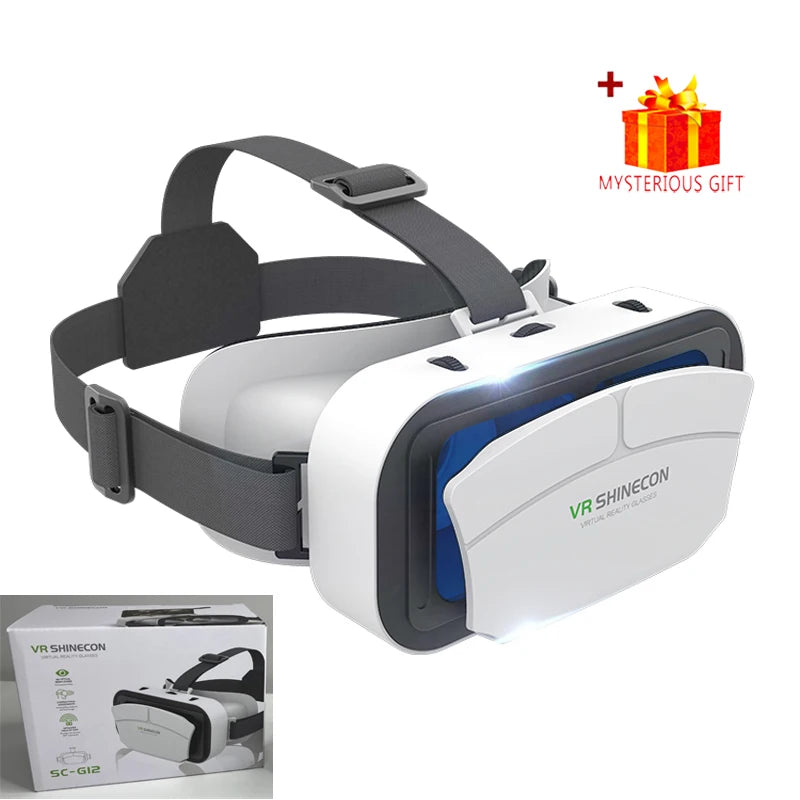 Shinecon VR Glasses 3D Headset Virtual Reality Device Helmet Goggles Lenses Mobile Smartphone Smart Phone Cell Realidade Viar VR