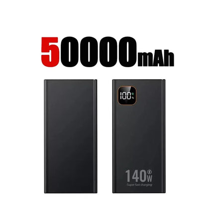 Lenovo 140W Super Fast Charging 2027 CCC Ultra Capacity 500000mAh Portable Charger Power Bank For IPhone Samsung