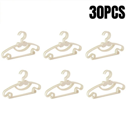 5-50Pcs Baby Hangers Plastic Kids Clothes Storage Hanger for Nursery Children Hangers Toddler Infant Portable Coats Home Rack