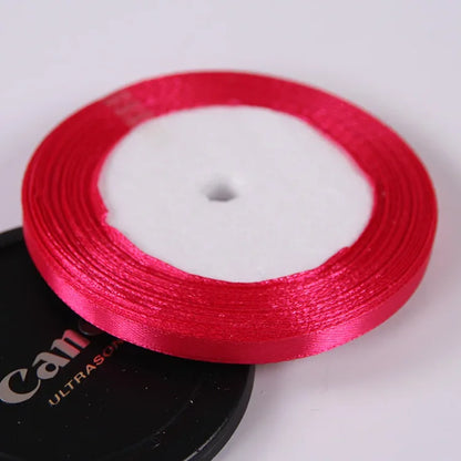 22 Meters/Roll 6mm Silk Satin Ribbons Christmas Halloween Birthday Party Gift Wrapping Ribbons DIY Handmade Crafts Material