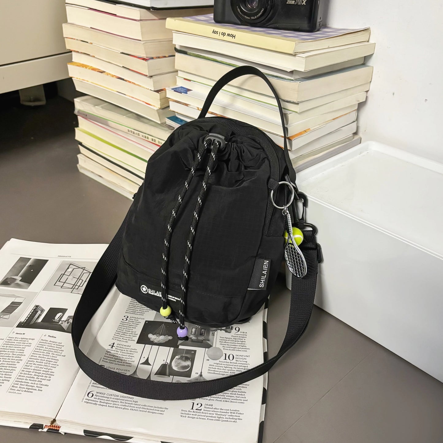 Fashionable Commuter Crossbody Bag, Mobile Phone Bag, Lightweight Multifunctional Chest Bag, Large Capacity Water Bottle Bag, Waterproof Shoulder Bag, Water Bottle Bag, Outdoor Sports Hiking