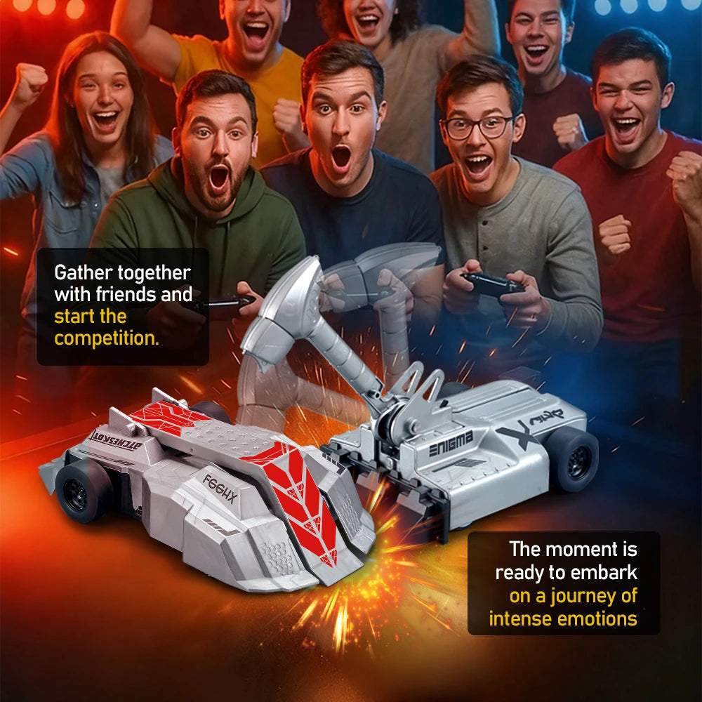 RC Robot Battle Set, Perfect Christmas New Year Gift, 2.4GHz 4WD Remote Control Toy for Kids