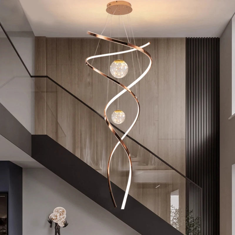 Home Decoration - Hall Chandelier - Staircase Chandelier - Indoor Lighting Fixtures - Ceiling Lights - Exquisite Indoor Lighting