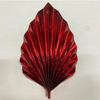 2PCS Happy Birthday Cake Toppers Glittery Palm Spear Gold Silver Folding Fan DIY Kids Party Cake Topper Wedding Decoration