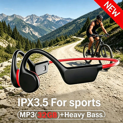 Real X8 Wireless Bone Conduction Headset Headphone IPX8 Bluetooth 5.3 For Swimming Waterproof Exercise Fitness Sports