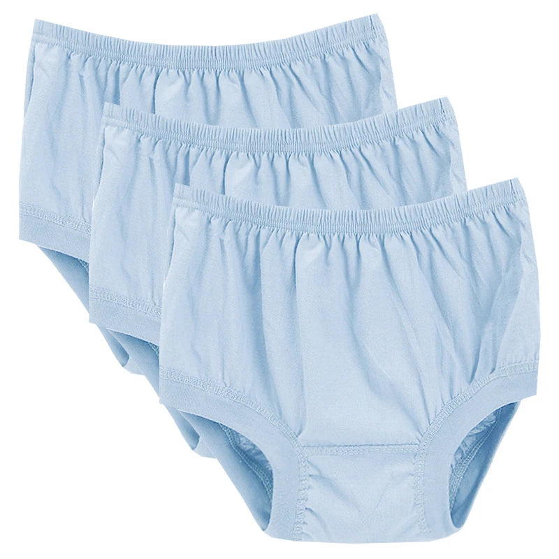 3pcs 100% Cotton Briefs Mens Comfortable Underpants Four Season Man Large Size Ventilate Underwear Male High Waist Panties Short