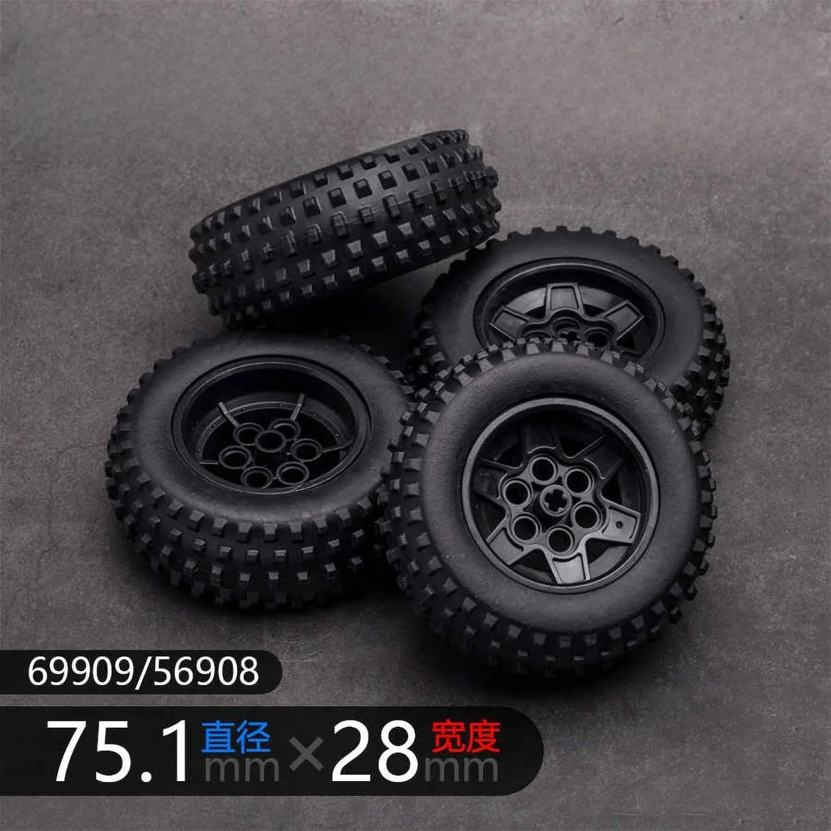 MOC 4WD Four-wheel Drive Independent Suspension Differential Chassis Steering Axle Building Blocks Tech Car Parts Toys Kids Gift