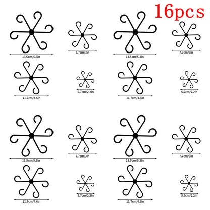 3/6/9/12Sets Plant Support Pile Stand Flowers Plant Arrangement Fixing Rod Plants Stake for Garden Supplies Home Yard Planting