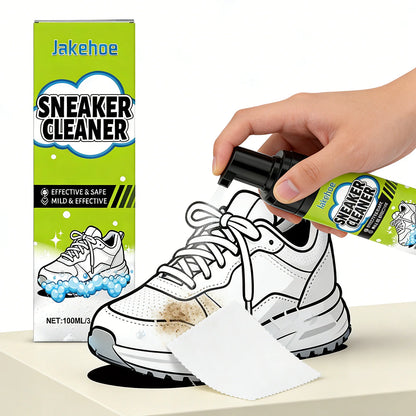 White Shoe Cleaner Sneaker Cleaning Kit Foam Cleaner Shoe Whitener Stain Remover Waterless Yellowing Remover 100ml Deep Clean