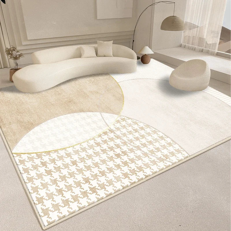 Minimalism Style Carpet Living Room Decoration Fluffy Soft Rugs for Bedroom Abstract Large Plush Rug Home Thickened Floor Mat
