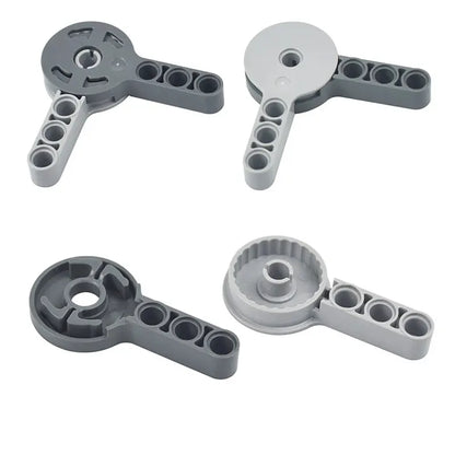 Compatible 44224 44225 MOC Technical Building Block Round Rotation Joint Disk with 3M Beam HIgh-tech Educational Parts for Kids