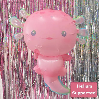 Axolotl  Foil Balloons Cute  Axolotl  Balloons For Summer Beach Pool Axolotl  Party Decoration