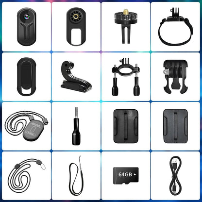 Outdoor Sports Camera 1080P Motorcycle Bike Filming Action Video Recording Body Cam