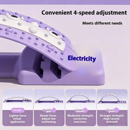 Back Stretcher Adjustable Height Massager for Waist Neck Fitness Lumbar Cervical Spine Cervical Spine Support Massager Equipment