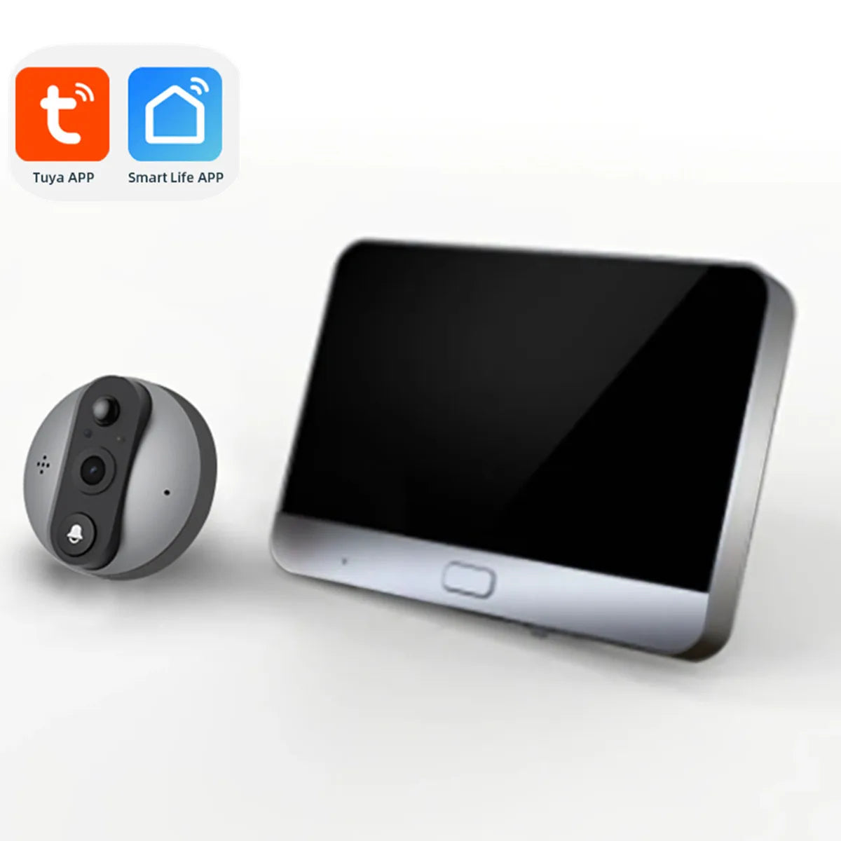 4.3 Inch IPS Screen 2MP 1080P Tuya APP WIFI Doorbell IR Night Vision Visual Doorbell Intercom Video Door Phone