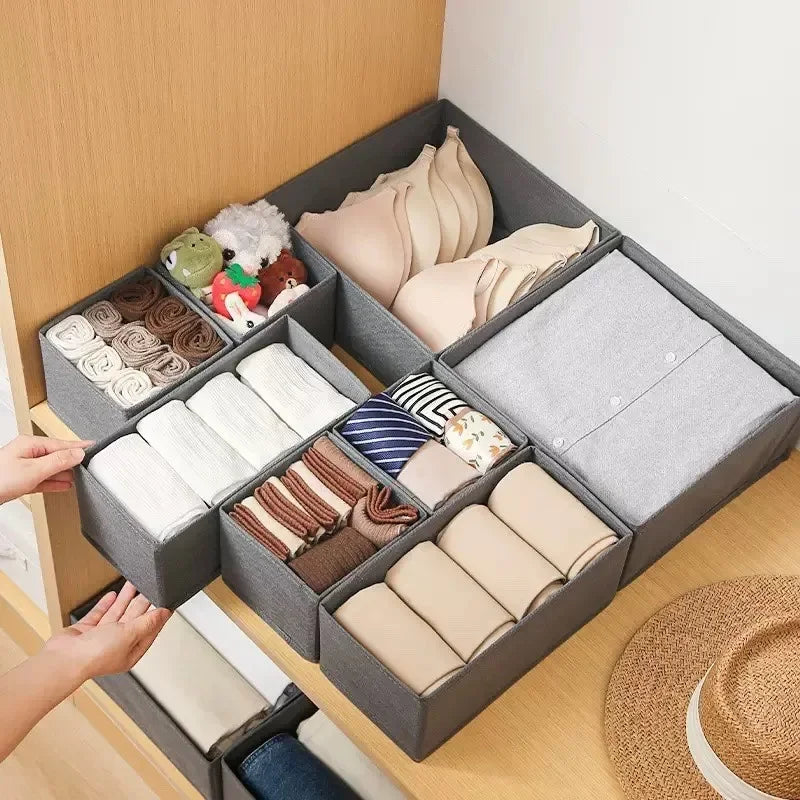 Underwear Organizers Of Cabinets And Drawers Wardrobe Clothes Bra Organizer For Underwear Socks Pants Home Foldable Storage Box