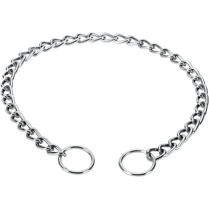 Dog Chainfor Small Medium Dogs Collars Strong Dog Choke Chain No Pull Dog Metal Slip Collar Anti Chew Training Collar Stainless