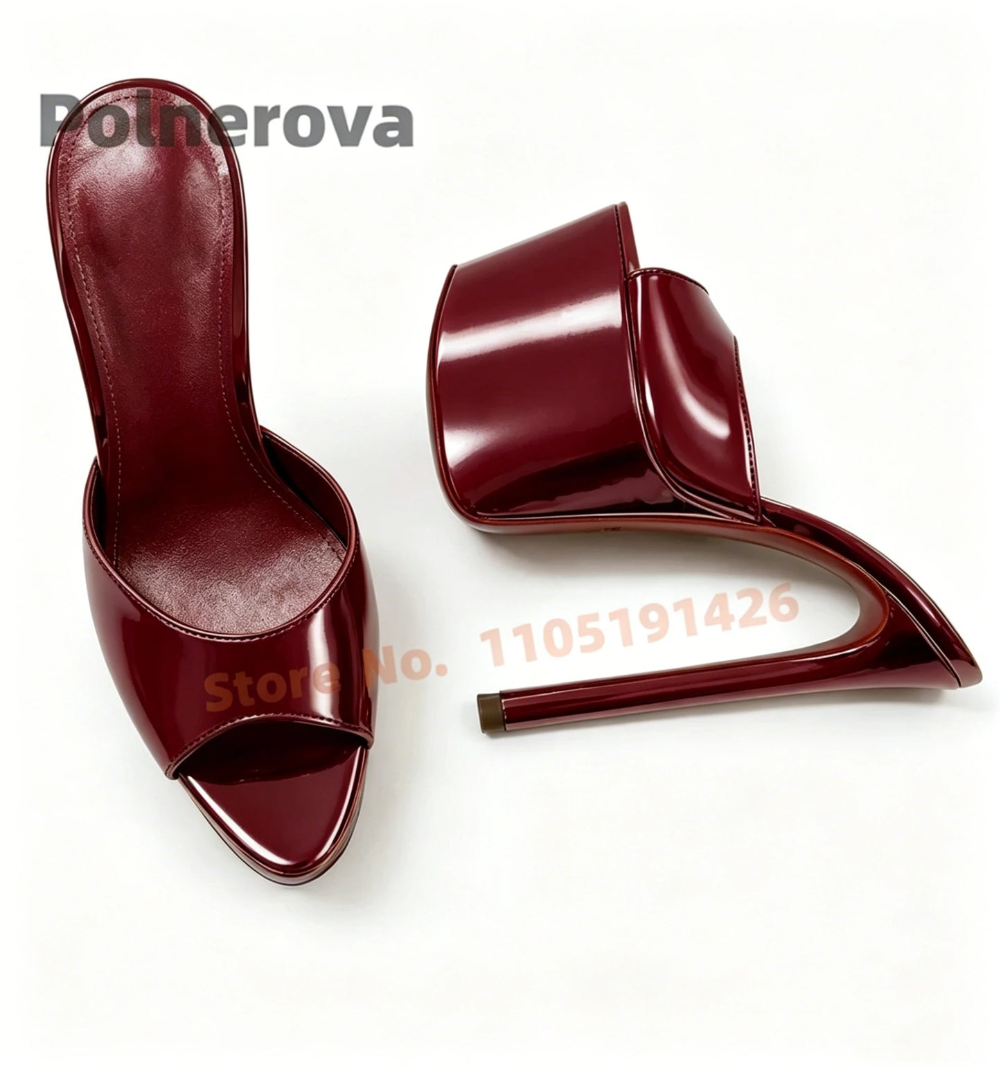 Gold Silver Platform Mules Slippers Women Extreme High Heels Pull-On Modern Slippers Open Toe Sandals Concise Outside Shoes