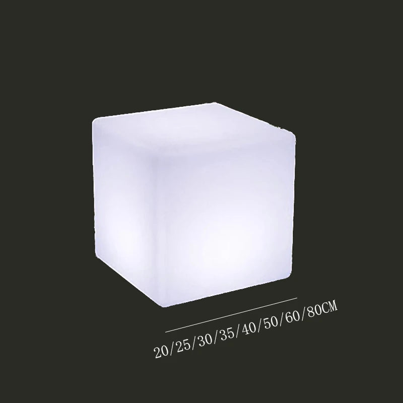 Luminous Cube Lamp Lawn Solar LED Outdoor Lighting Non Solar Lamp Outdoor Garden Decoration Outdoor Courtyard Light