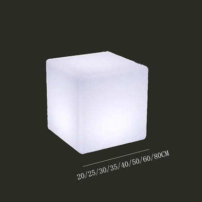 Luminous Cube Lamp Lawn Solar LED Outdoor Lighting Non Solar Lamp Outdoor Garden Decoration Outdoor Courtyard Light