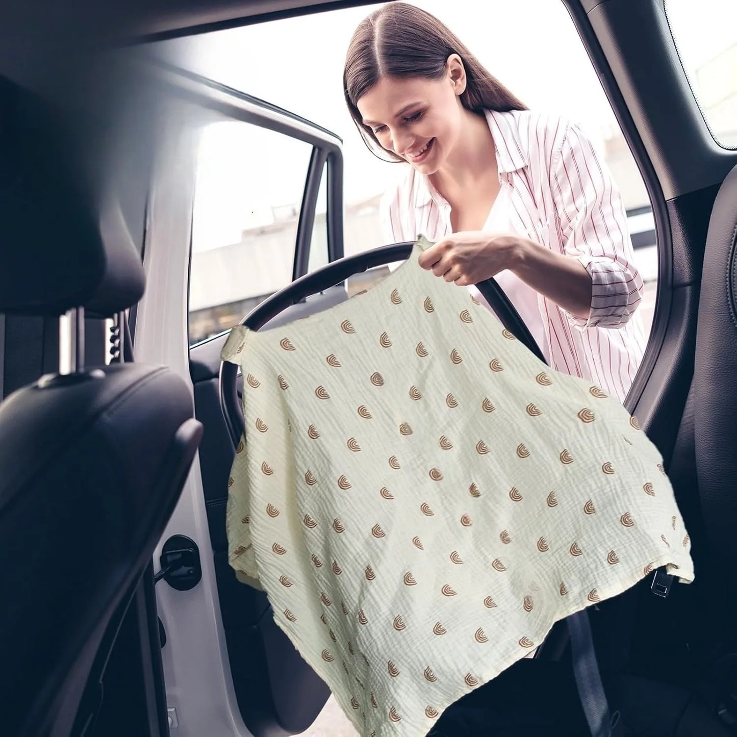 Baby Basket Cover Stroller Blankets Cotton Soft Baby Cart Cover Safety Seat Nursing Towel Sunshade Cover Baby Bedding Items