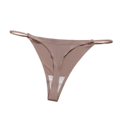 Ice Silk Underwear Trendy Thin Strap Ladies Underwear Plus Size Underwear Lightweight Stretchy Breathable Smooth Soft Underwear