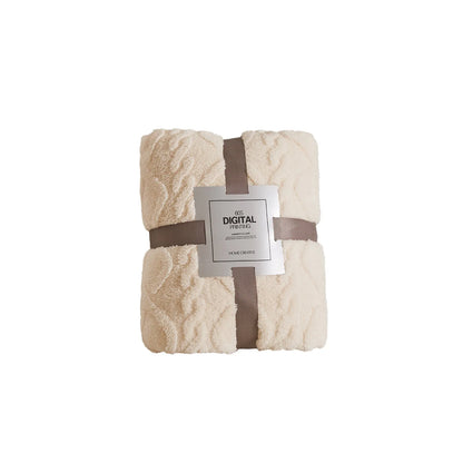 45x65 cm Solid Blanket Fall Winter Coral Velvet Flannel Blanket Soft Thickened Cover Blanket Home Outdoor Travel Blanket