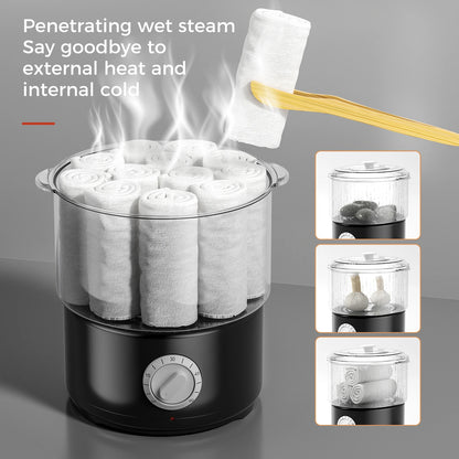 Towel Steamer Quick Heating Hot Towel Warmer Spa Towel Heater SPA Facial 202°F In 10mins Skin Moisturizing Tool Facials, Shaving