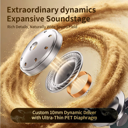 KBEAR K01 PRO Wukong HiFi Gaming Headphones Custom 10mm DD IEM  Earphones Detachable Cable Ergonomic Noise Isolation Earbuds